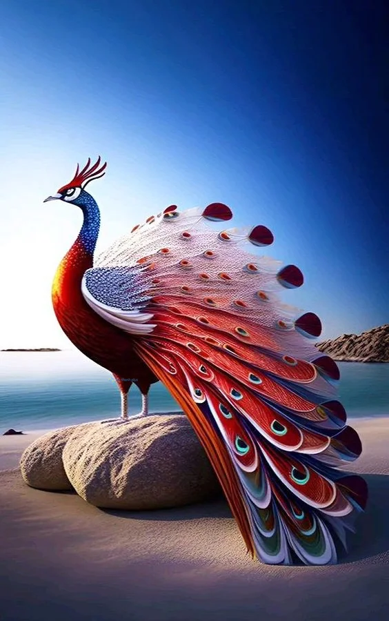 Hình nền con Công đẹp cho điện thoại