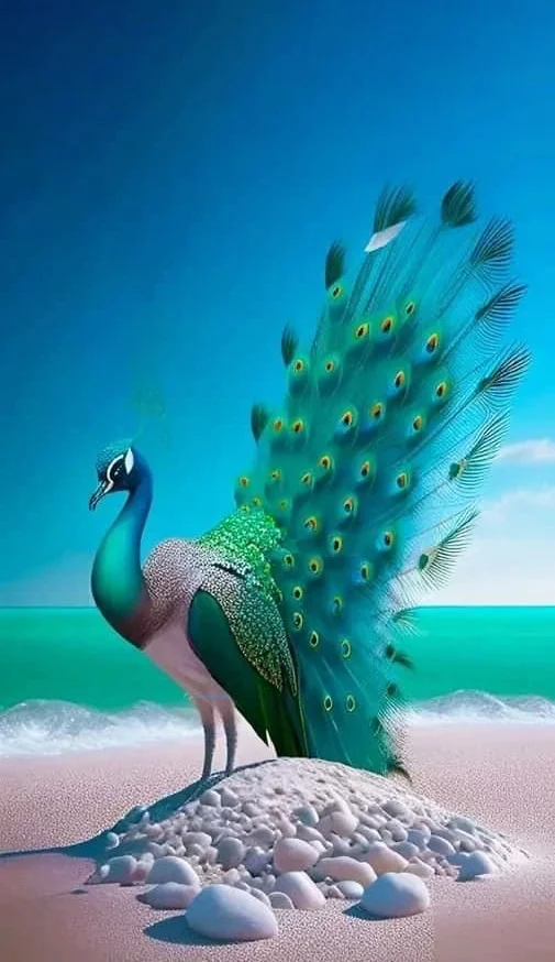 Hình nền con Công đẹp cho điện thoại