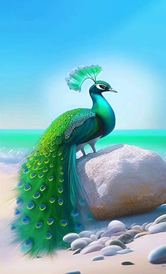 Hình nền con Công đẹp cho điện thoại