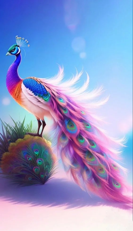 Hình nền con Công đẹp cho điện thoại