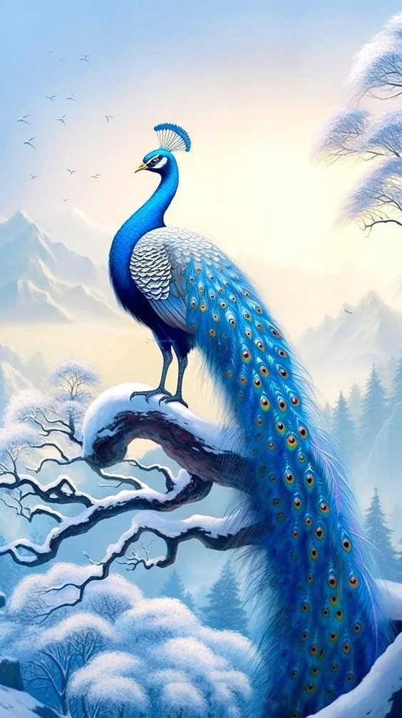 Hình nền con Công đẹp cho điện thoại