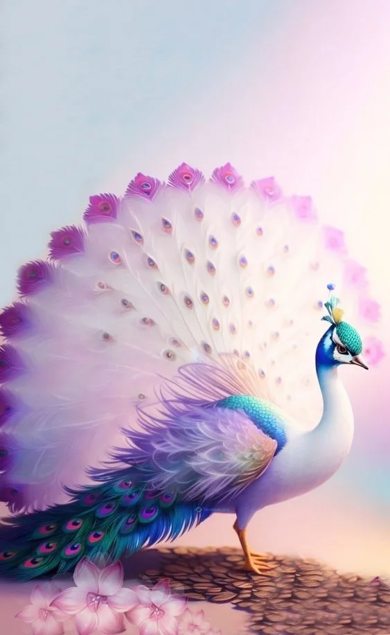 Hình nền con Công đẹp cho điện thoại