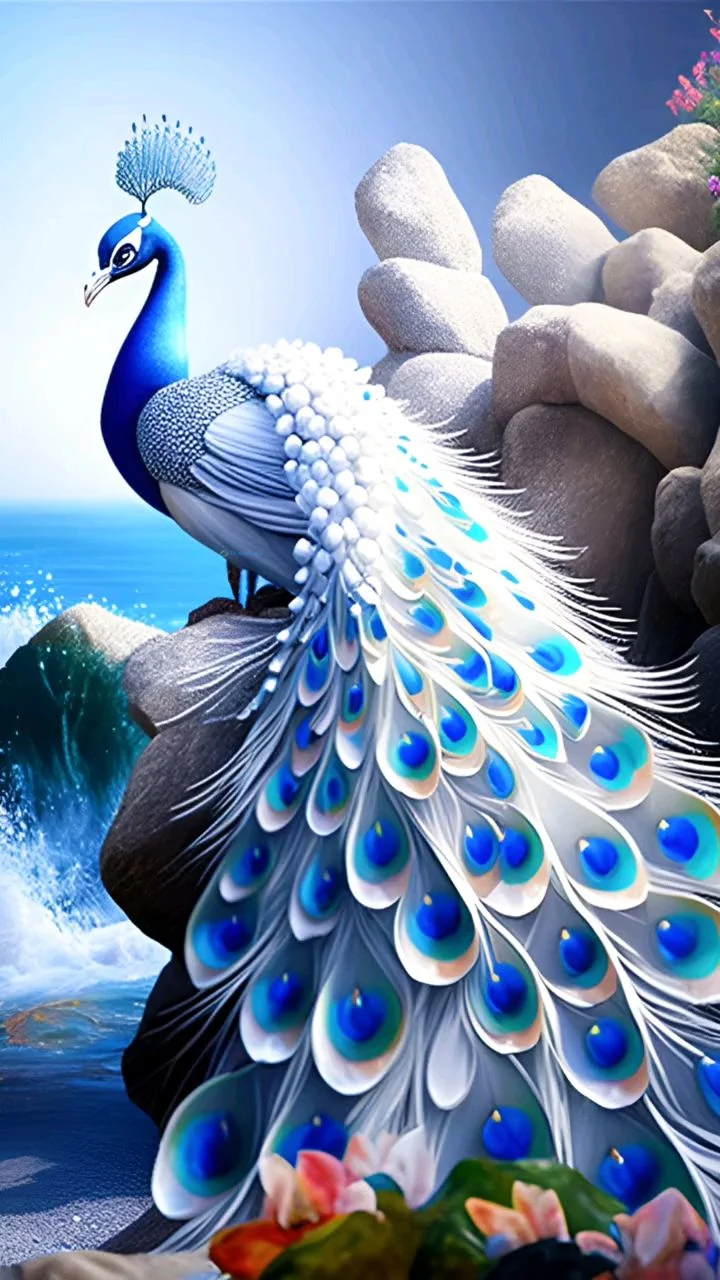 Hình nền con Công đẹp cho điện thoại