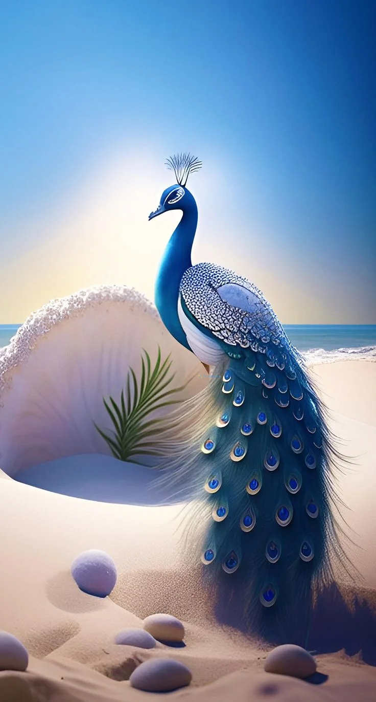 Hình nền con Công đẹp cho điện thoại