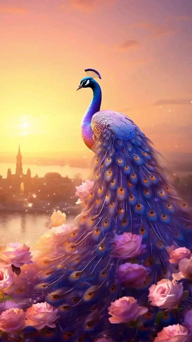 Hình nền con Công đẹp cho điện thoại