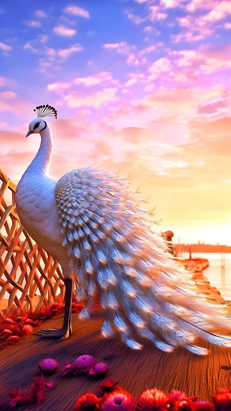 Hình nền con Công đẹp cho điện thoại