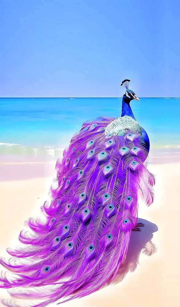 Hình nền con Công đẹp cho điện thoại