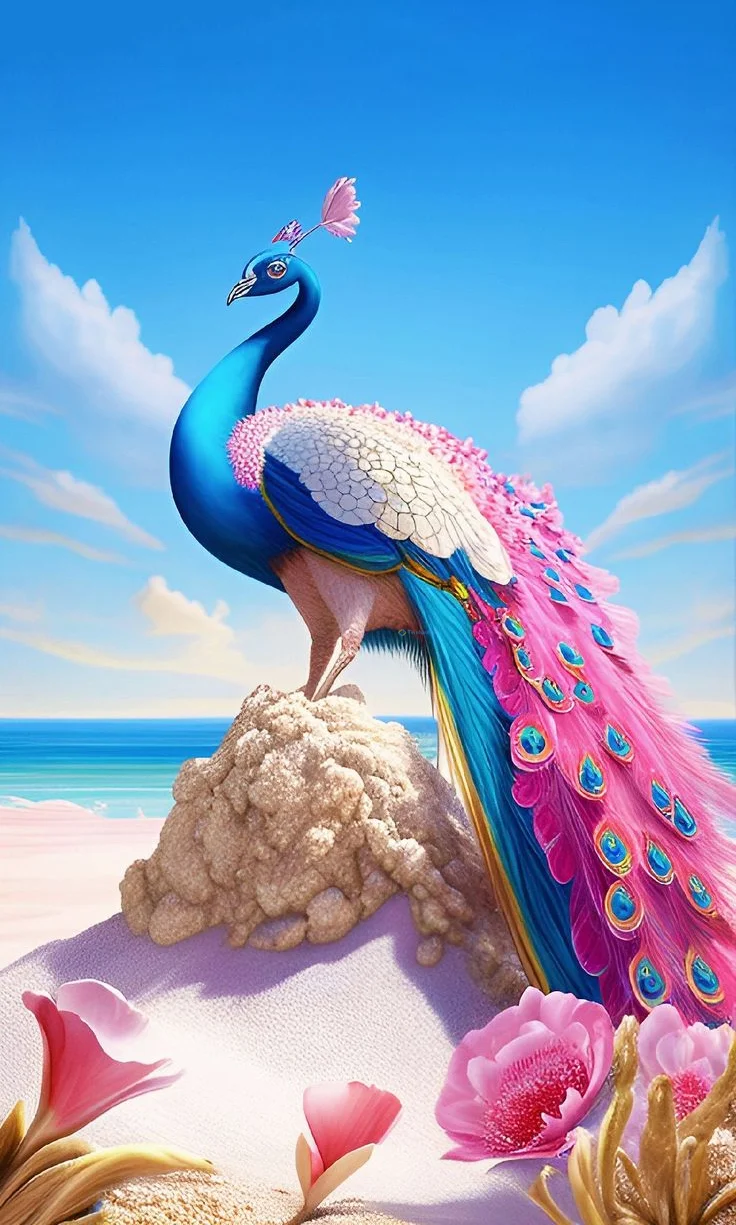 Hình nền con Công đẹp cho điện thoại