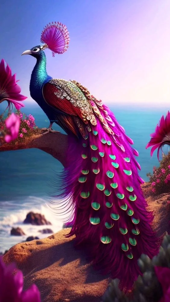 Hình nền con Công đẹp cho điện thoại