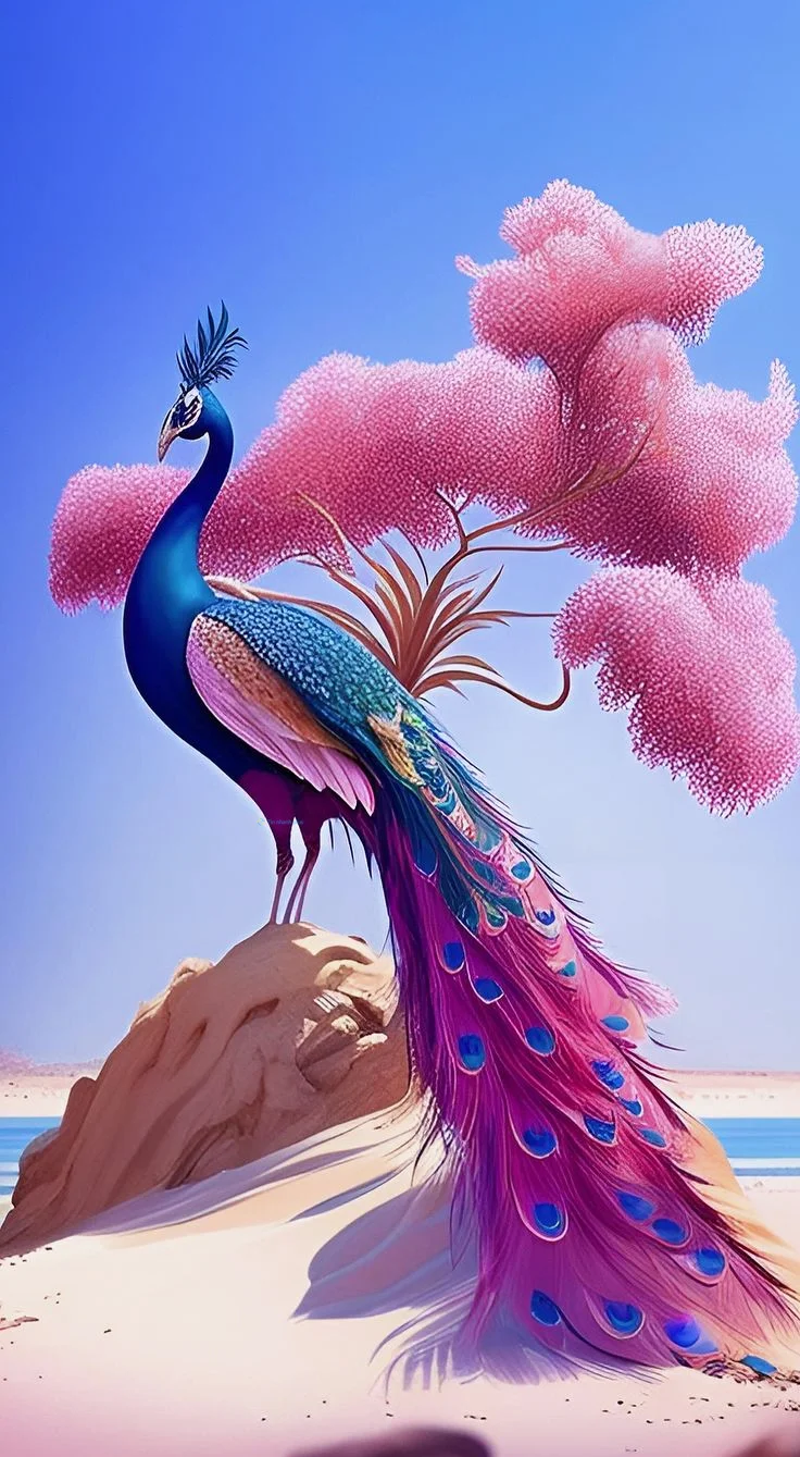 Hình nền con Công đẹp cho điện thoại