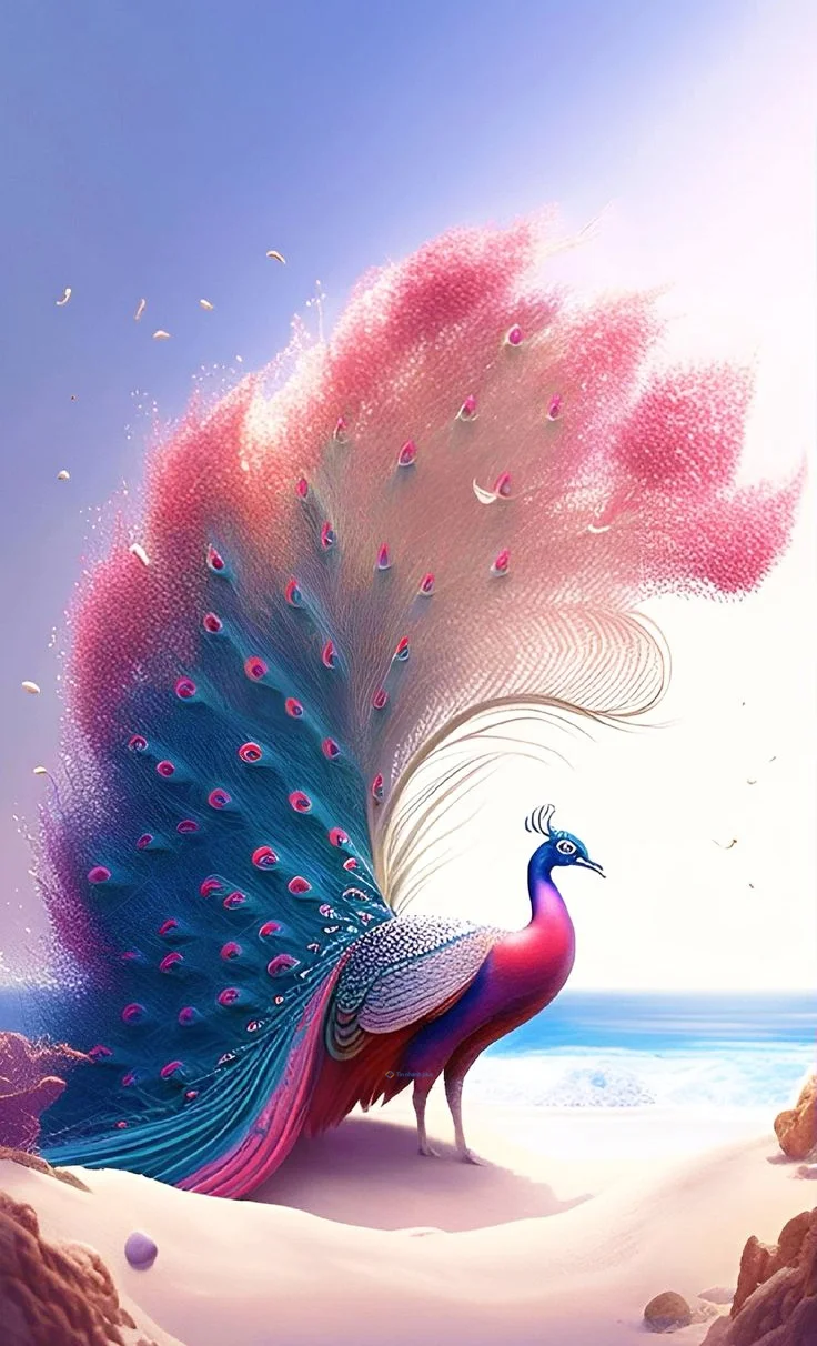 Hình nền con Công đẹp cho điện thoại