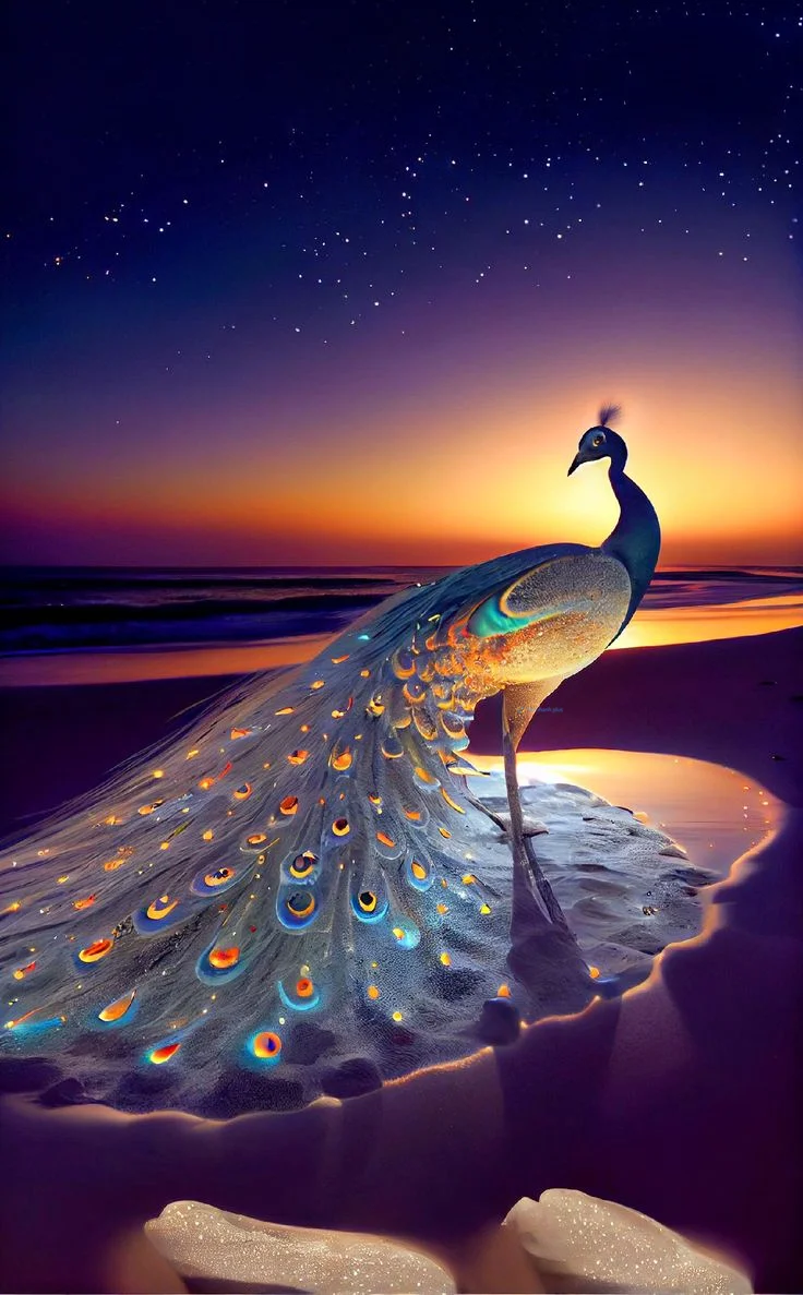 Hình nền con Công đẹp cho điện thoại