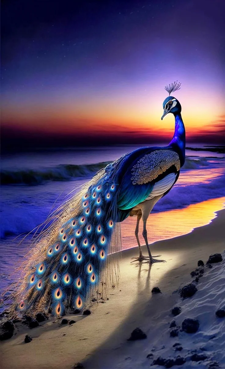 Hình nền con Công đẹp cho điện thoại