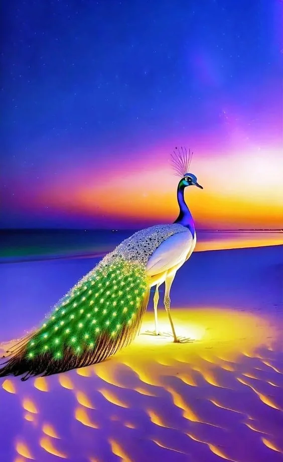 Hình nền con Công đẹp cho điện thoại