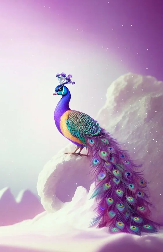 Hình nền con Công đẹp cho điện thoại