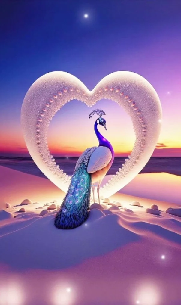 Hình nền con Công đẹp cho điện thoại