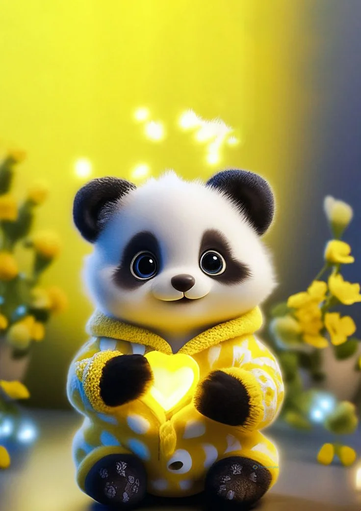 Hình nền Gấu Trúc cute cho điện thoại