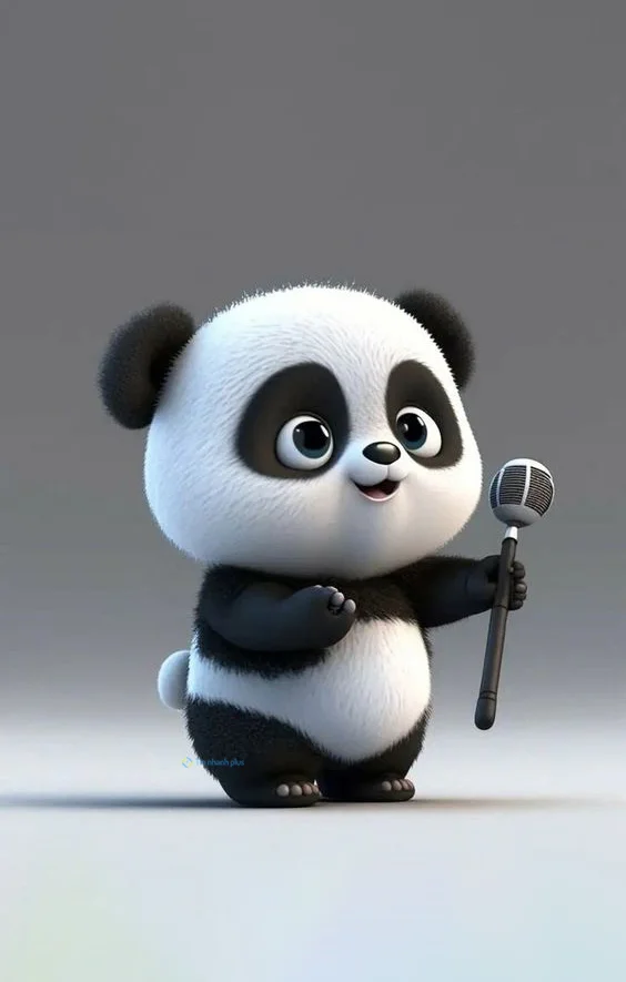 Hình nền Gấu Trúc cute cho điện thoại