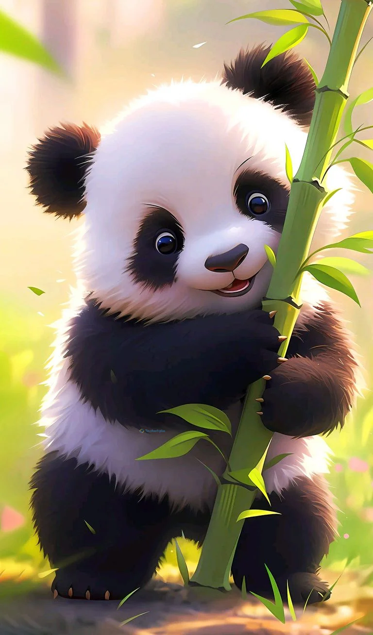 Hình nền Gấu Trúc cute cho điện thoại