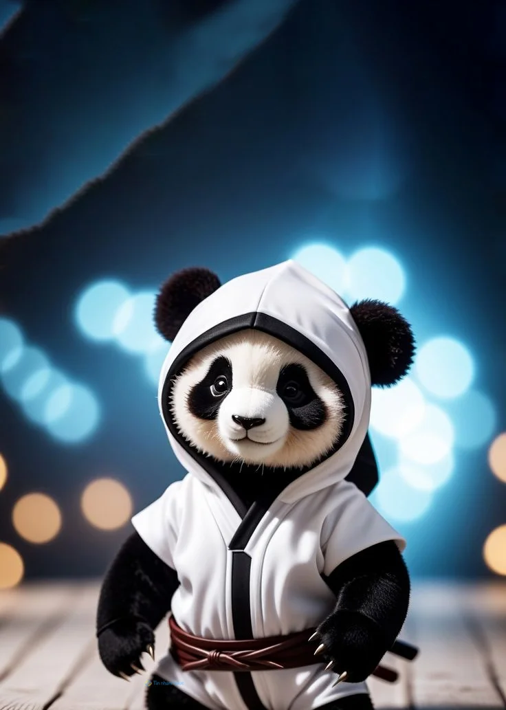 Hình nền Gấu Trúc cute cho điện thoại