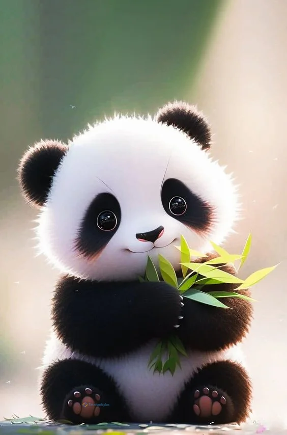 Hình nền Gấu Trúc cute cho điện thoại