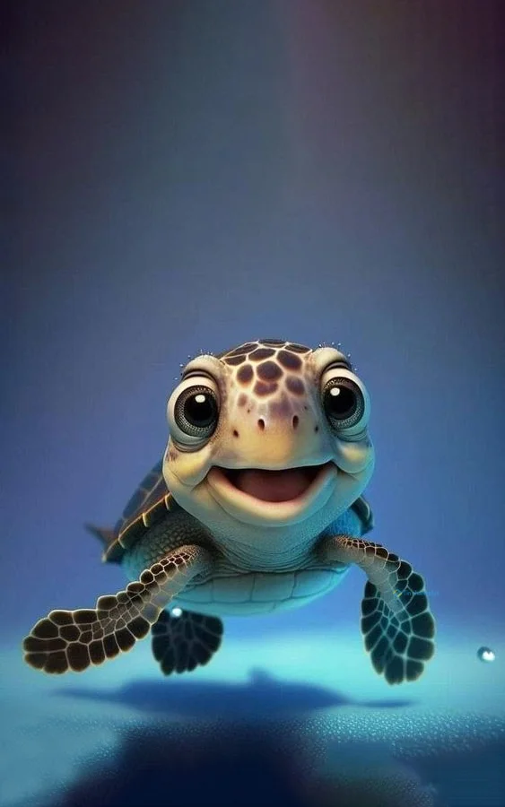 Hình nền con Rùa cute cho điện thoại