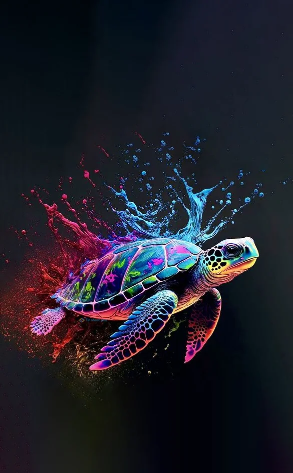 Hình nền con Rùa cute cho điện thoại