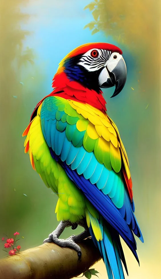 Hình nền con Vẹt cho điện thoại