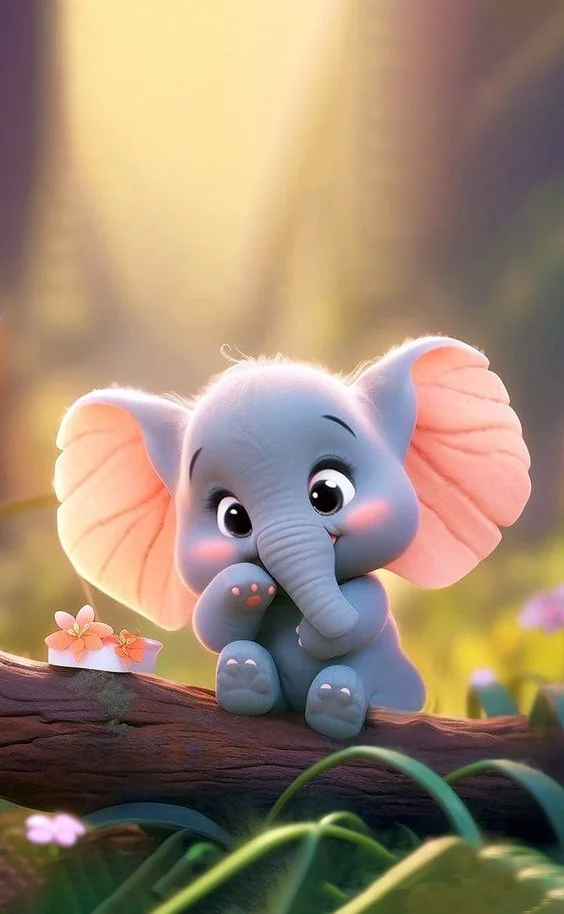 Hình nền con voi cute cho điện thoại