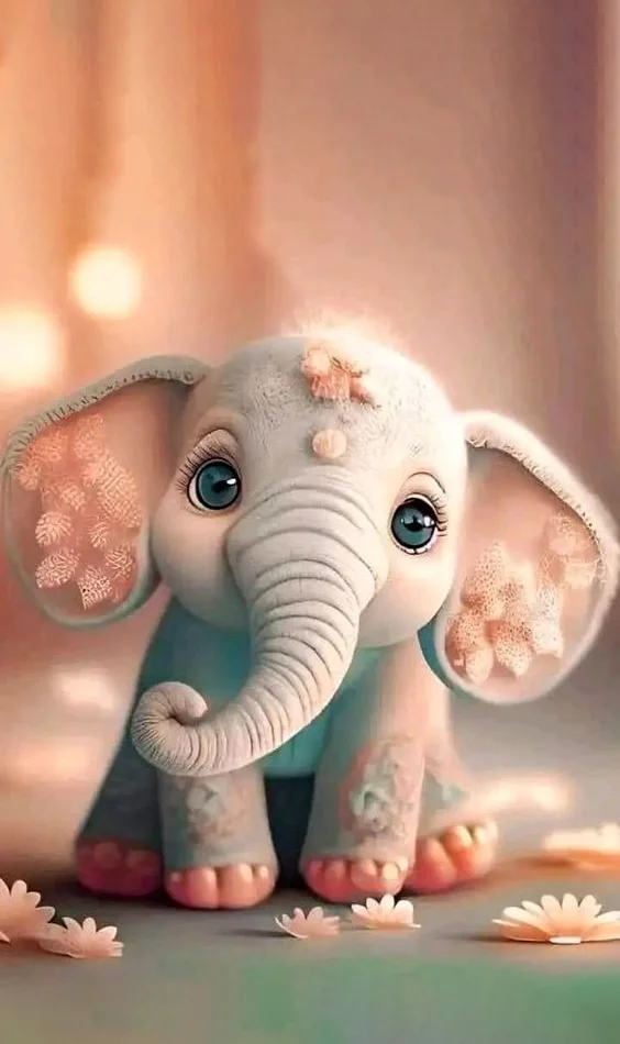 Hình nền con voi cute cho điện thoại