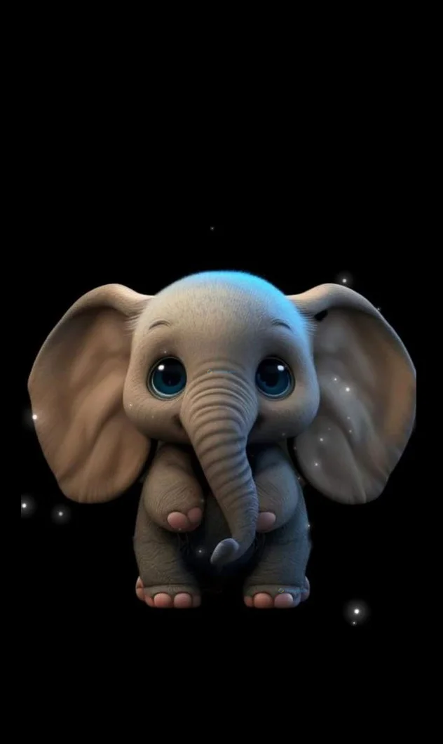 Hình nền con voi cute cho điện thoại