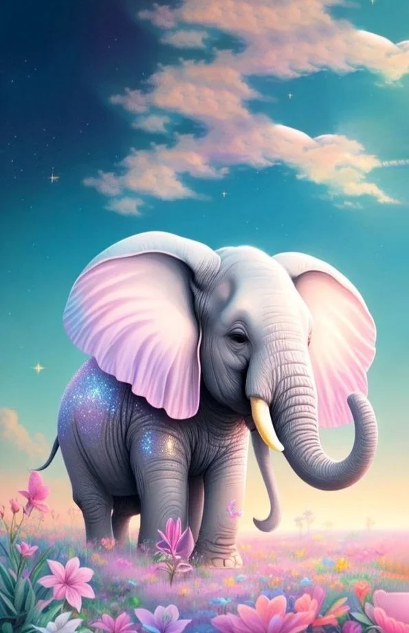 Hình nền con voi cute cho điện thoại