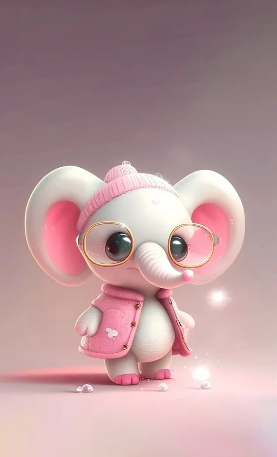 Hình nền con voi cute cho điện thoại
