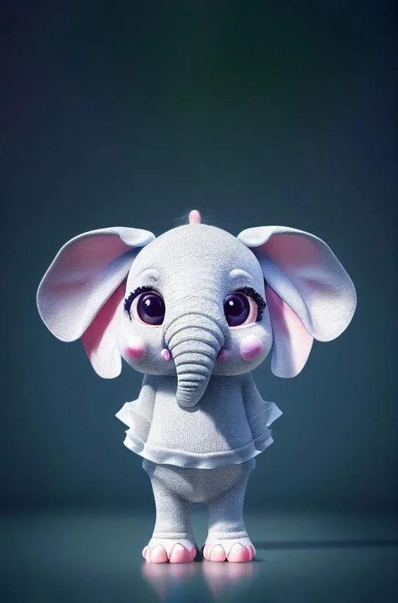 Hình nền con voi cute cho điện thoại