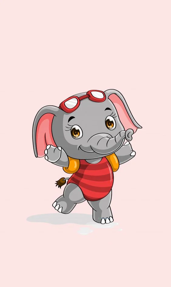 Hình nền con voi cute cho điện thoại