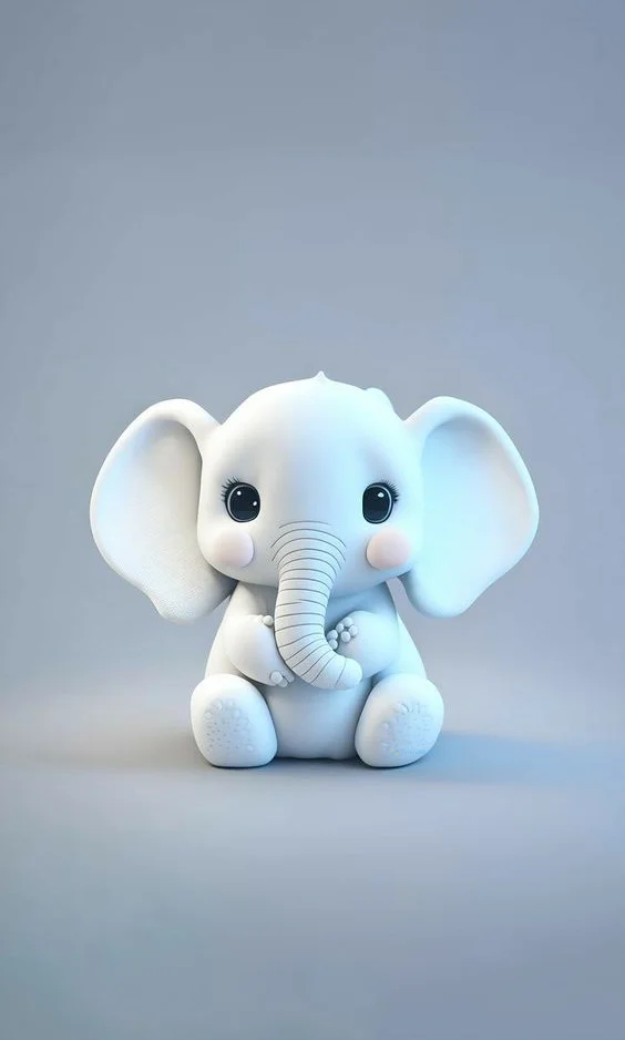 Hình nền con voi cute cho điện thoại