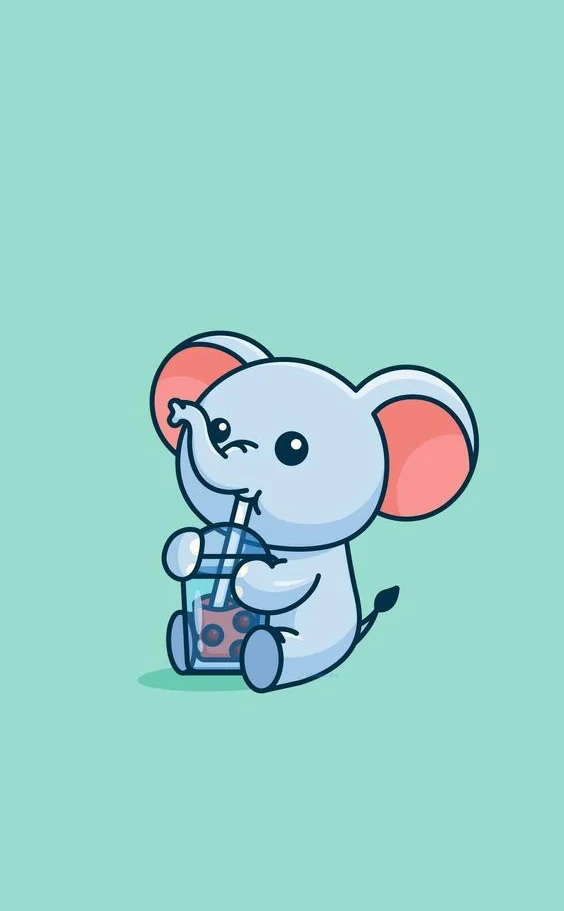 Hình nền con voi cute cho điện thoại