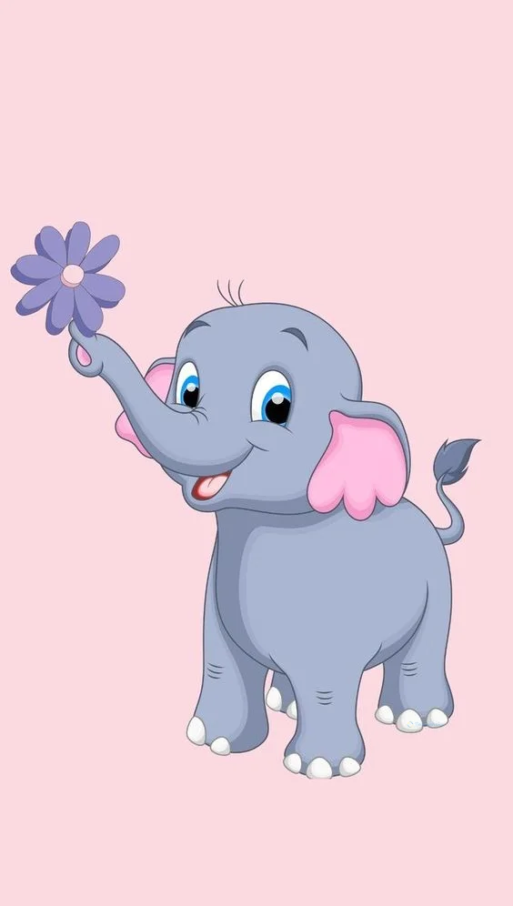 Hình nền con voi cute cho điện thoại