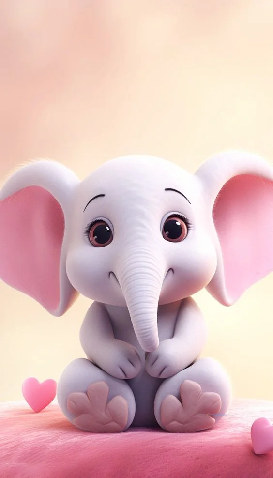 Hình nền con voi cute cho điện thoại