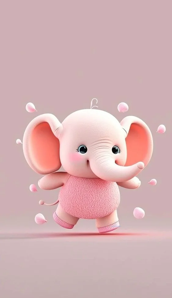 Hình nền con voi cute cho điện thoại