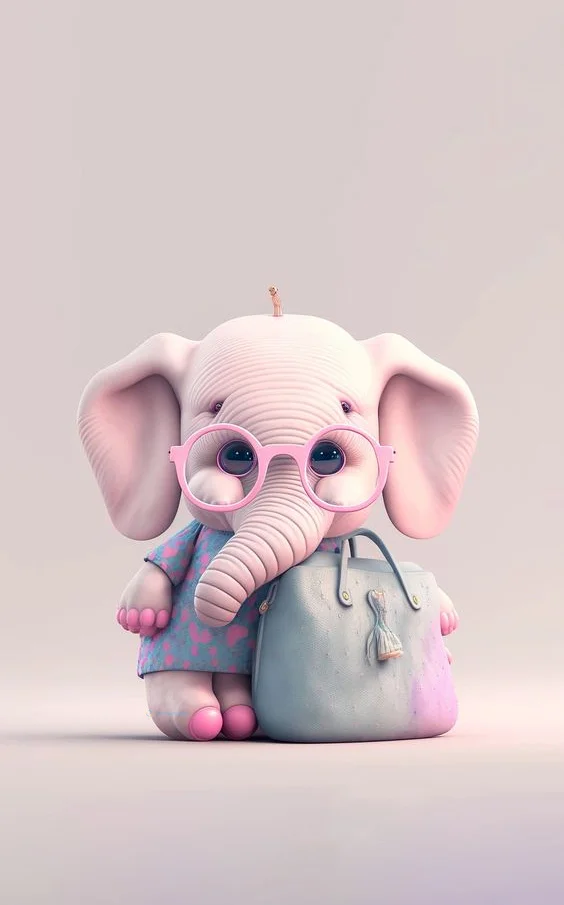 Hình nền con voi cute cho điện thoại