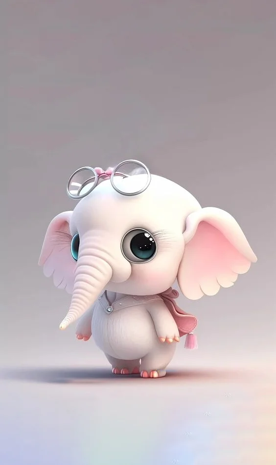 Hình nền con voi cute cho điện thoại