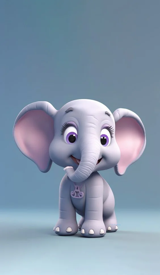 Hình nền con voi cute cho điện thoại