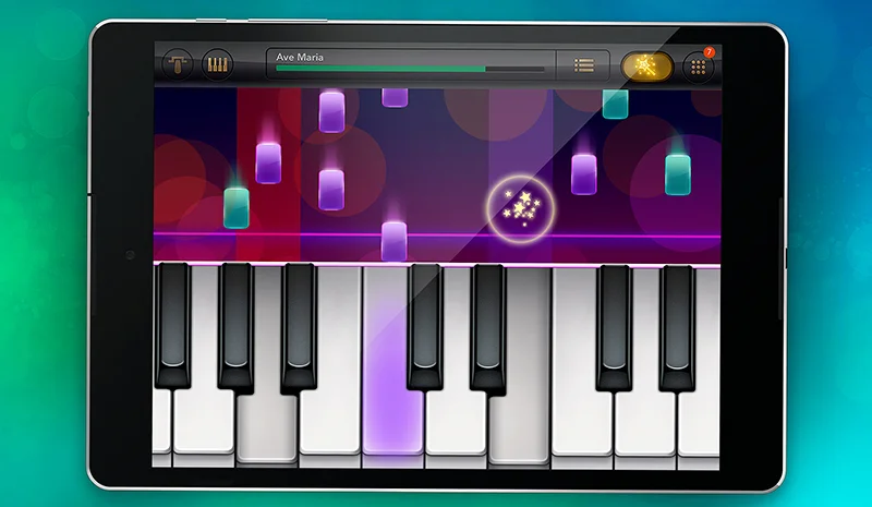 Piano Keyboard & Music Tile
