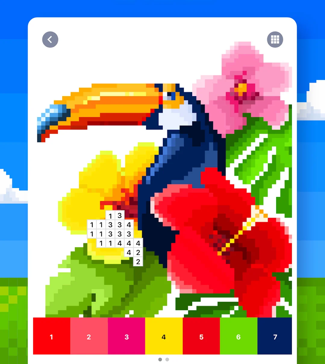 Pixel Art - Color by Number