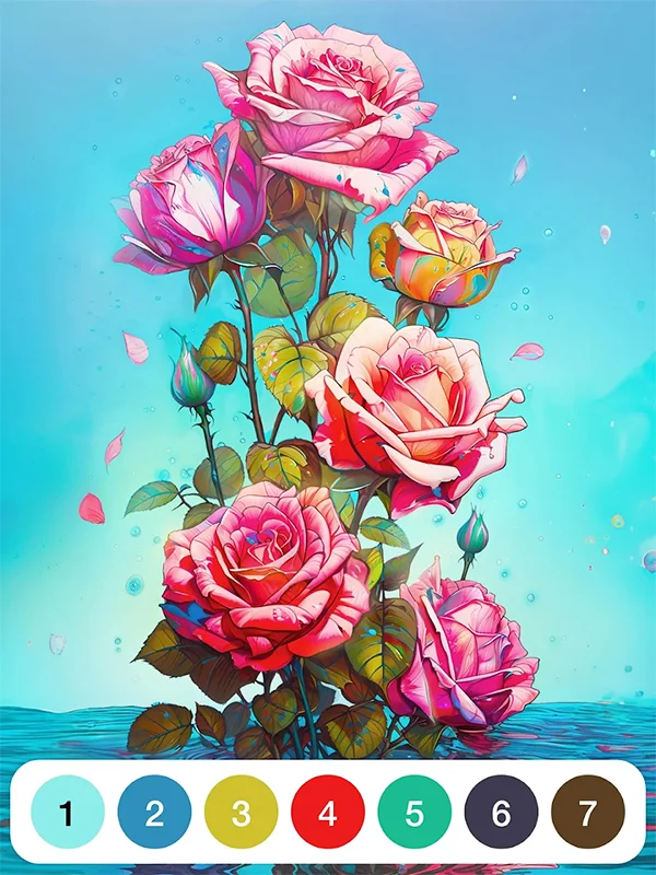 Paint by Number Coloring Game