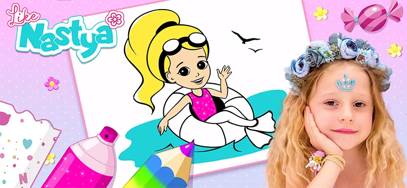 Like Nastya Coloring Book