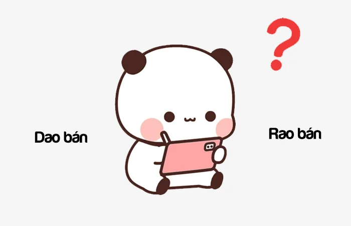 Dao bán hay Rao bán từ nào viết đúng?