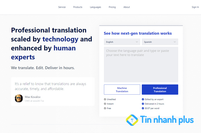 phần mềm Translate