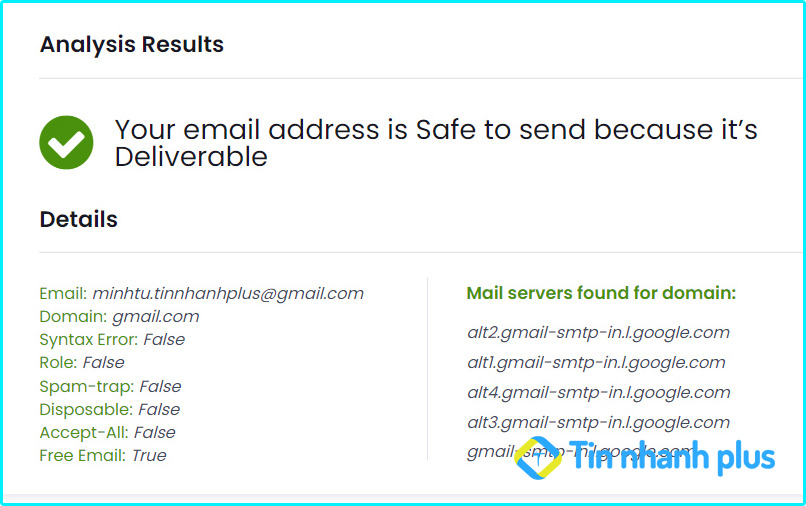 hướng dẫn cách kiểm tra email có tồn tại không bằng Mailtester